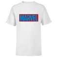 thumbnail image 1 of Marvel Logo Spider-Man Webs - Short Sleeve T-Shirt for Kids - Customized-White, 1 of 5