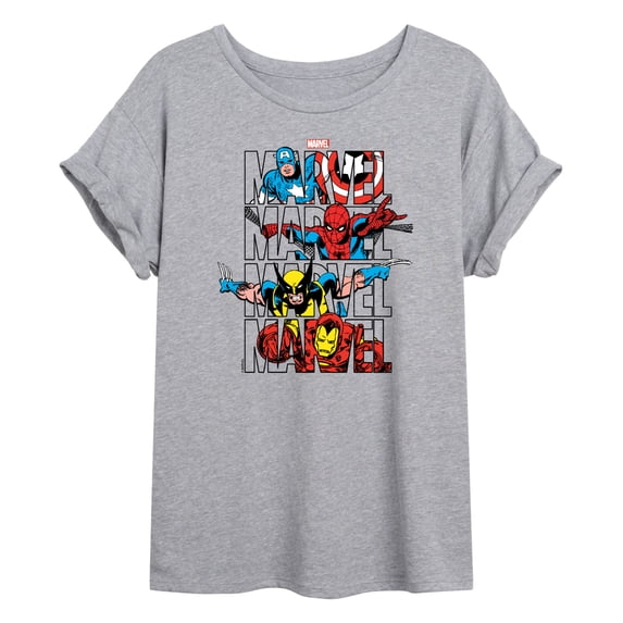 Marvel - Logo Stack Women's Relaxed Fit T-Shirt