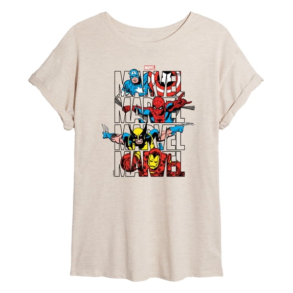 Marvel - Logo Stack Women's Relaxed Fit T-Shirt