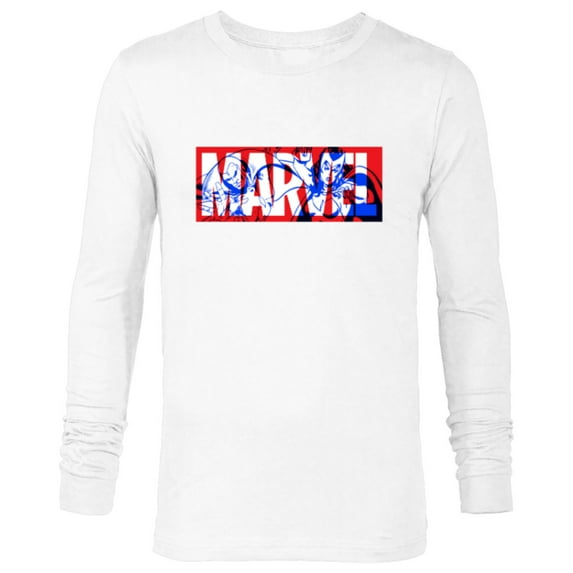 Marvel Logo Vision and The Scarlet Witch Comic Art Avengers - Long Sleeve T-Shirt for Men - Customized-White