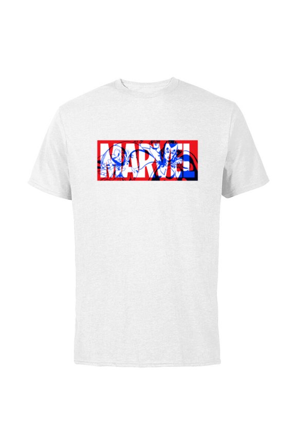 Logo Vision and The Scarlet Witch Comic Art Avengers - Short Sleeve Cotton T-Shirt for Adults - Customized-White
