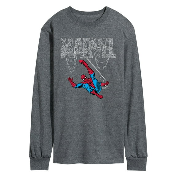 Marvel - Logo Web Spider-Man - Men's Long Sleeve Graphic T-Shirt