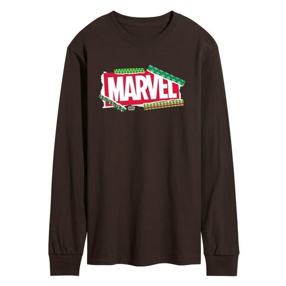 Marvel - Logo Wrapping Paper - Men's Long Sleeve Graphic T-Shirt