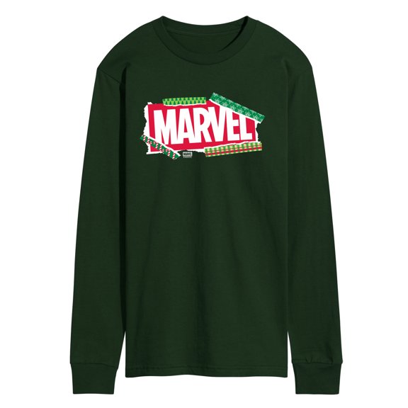 Marvel - Logo Wrapping Paper - Men's Long Sleeve Graphic T-Shirt