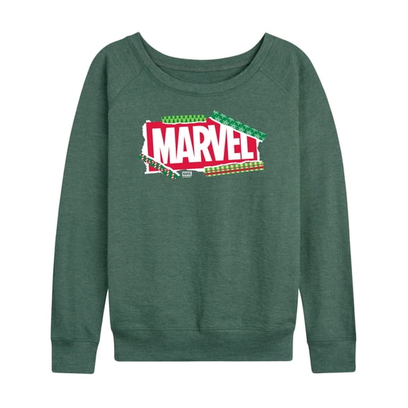 Marvel - Logo Paper - Women's French Terry Long Sleeve Pullover