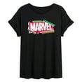 thumbnail image 1 of Marvel - Logo Wrapping Paper - Women's Oversized Graphic T-Shirt, 1 of 4