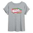 thumbnail image 1 of Marvel - Logo Wrapping Paper - Women's Oversized Graphic T-Shirt, 1 of 4