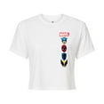 thumbnail image 1 of Marvel - Logos - Juniors Cropped Graphic T-Shirt, 1 of 5