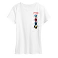 thumbnail image 1 of Marvel - Logos - Women's Short Sleeve Graphic T-Shirt, 1 of 5