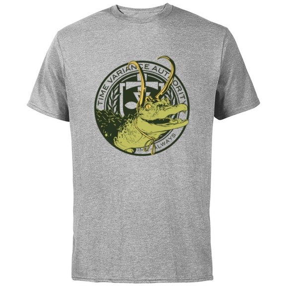 Marvel Loki Alligator Loki TVA - Short Sleeve Cotton T-Shirt for Adults - Customized-Athletic Heather
