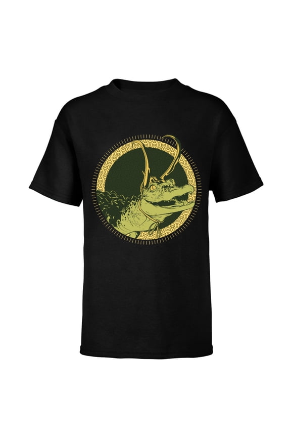 Loki Alligator Loki Variant Identified - Short Sleeve T-Shirt for Kids – Customized-Black