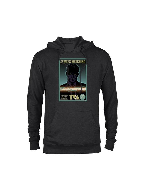 Loki Always Watching TVA Poster Retro - Pullover Hoodie for Adults - Customized-Black