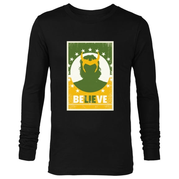Marvel Loki Believe President Loki Poster - Long Sleeve T-Shirt for Men - Customized-Black