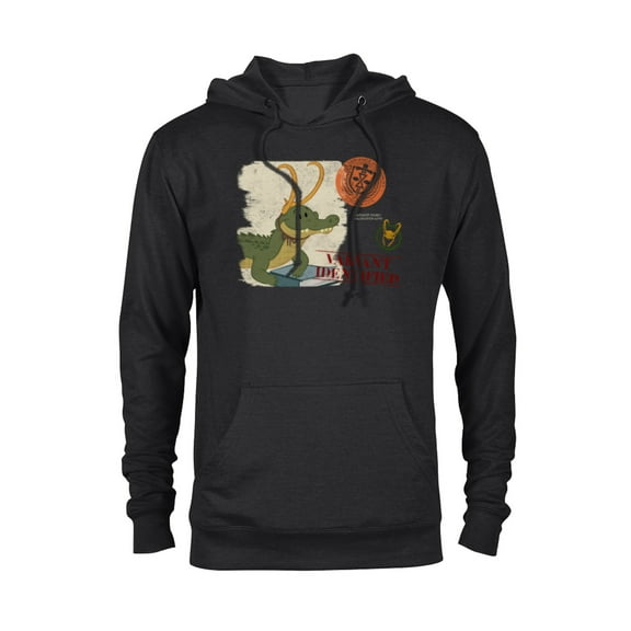 Marvel Loki Cartoon Alligator Loki Variant Identified - Pullover Hoodie for Adults – Customized-Black