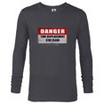 thumbnail image 1 of Marvel Loki Danger Time Displacement Stay Clear TVA - Long Sleeve T-Shirt for Men - Customized-Charcoal Heather, 1 of 5