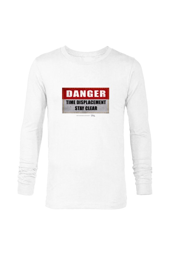 Loki Danger Time Displacement Stay Clear TVA - Long Sleeve T-Shirt for Men - Customized-White