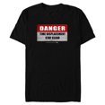 thumbnail image 1 of Marvel Loki Danger Time Displacement Stay Clear TVA - Short Sleeve Blended T-Shirt for Adults - Customized-Black, 1 of 5