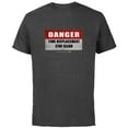thumbnail image 1 of Marvel Loki Danger Time Displacement Stay Clear TVA - Short Sleeve Cotton T-Shirt for Adults - Customized-Charcoal, 1 of 5