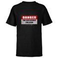 thumbnail image 1 of Marvel Loki Danger Time Displacement Stay Clear TVA - Short Sleeve T-Shirt for Kids - Customized-Black, 1 of 5