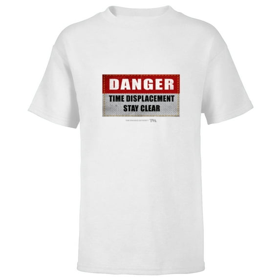 Marvel Loki Danger Time Displacement Stay Clear TVA - Short Sleeve T-Shirt for Kids - Customized-White