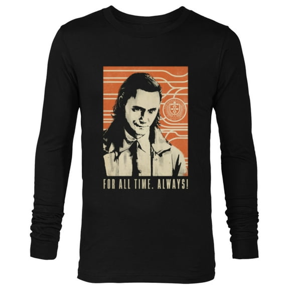 Marvel Loki For All Time Always! - Long Sleeve T-Shirt for Men - Customized-Black