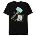 thumbnail image 1 of Marvel Loki Frog Thor Throg in a Jar with Mjolnir Hammer - Short Sleeve Blended T-Shirt for Adults - Customized-Black, 1 of 5