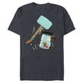 thumbnail image 1 of Marvel Loki Frog Thor Throg in a Jar with Mjolnir Hammer - Short Sleeve Blended T-Shirt for Adults - Customized-Navy Heather, 1 of 5