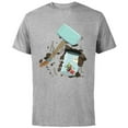 thumbnail image 1 of Marvel Loki Frog Thor Throg in a Jar with Mjolnir Hammer - Short Sleeve Cotton T-Shirt for Adults - Customized-Athletic Heather, 1 of 5
