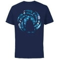 thumbnail image 1 of Marvel Loki He Who Remains Silhouette - Short Sleeve Cotton T-Shirt for Adults - Customized-Navy, 1 of 5