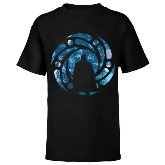 Marvel Loki He Who Remains Silhouette - Short Sleeve T-Shirt for Kids – Customized-Black