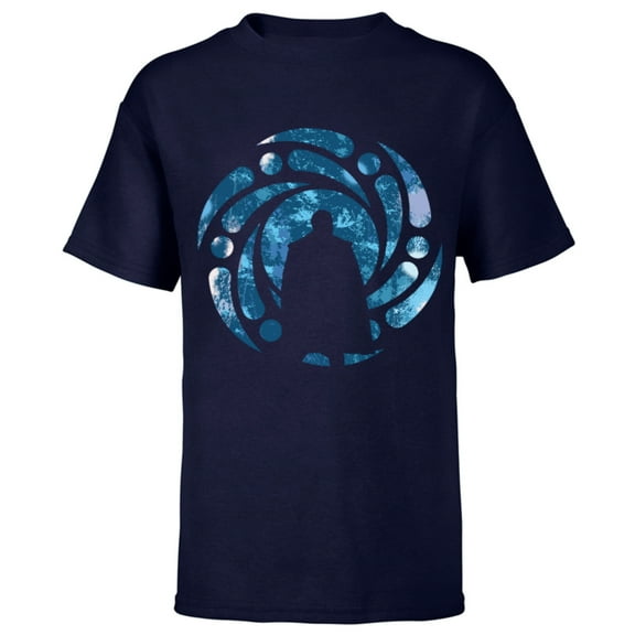 Marvel Loki He Who Remains Silhouette - Short Sleeve T-Shirt for Kids – Customized-Navy