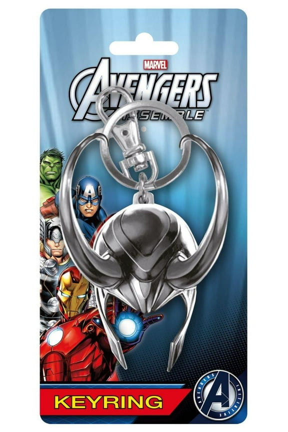 Marvel Loki Helmet 3D Pewter Key Ring