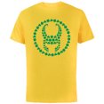 thumbnail image 1 of Marvel Loki Helmet Icon Shamrock Clovers St Patrick’s Day - Short Sleeve Cotton T-Shirt for Adults - Customized-Yellow, 1 of 5