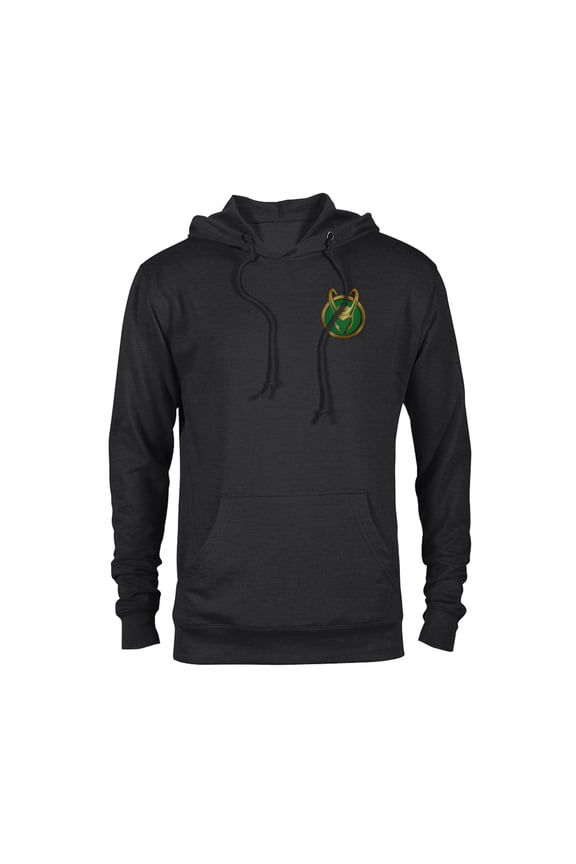 Loki Icon Small Print - Pullover Hoodie for Adults - Customized-Black