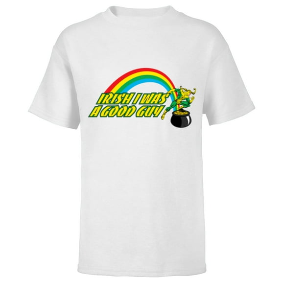 Marvel Loki Irish I Was A Good Guy St. Patrick’s Day - Short Sleeve T-Shirt for Kids - Customized-White