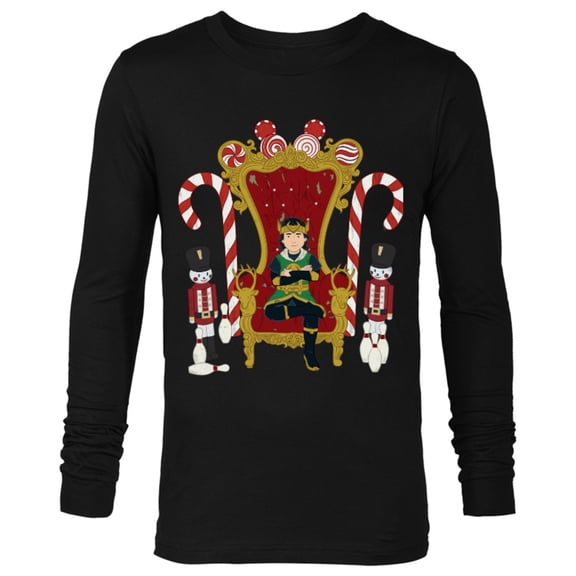 Marvel Loki Kid Loki Candy Cane Throne Holiday - Long Sleeve T-Shirt for Men – Customized-Black