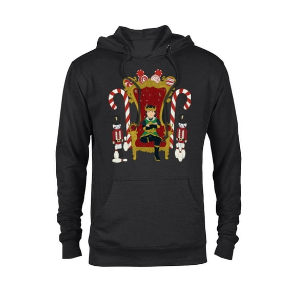 Marvel Loki Kid Loki Candy Cane Throne Holiday - Pullover Hoodie for Adults – Customized-Black