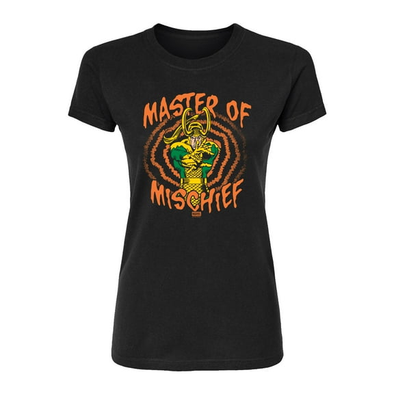 Marvel - Loki Master Of Mischief - Juniors Fitted Graphic T-Shirt