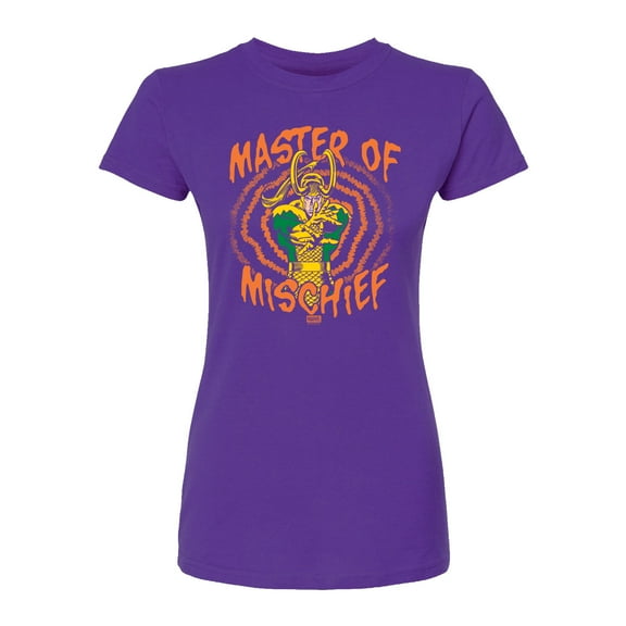 Marvel - Loki Master Of Mischief  - Juniors Fitted Graphic T-Shirt