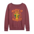 thumbnail image 1 of Marvel - Loki Master Of Mischief  - Women's French Terry Long Sleeve Shirt, 1 of 4