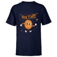 thumbnail image 1 of Marvel Loki Miss Minutes Hey Y'all Retro - Short Sleeve T-Shirt for Kids - Customized-Navy, 1 of 5