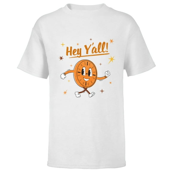 Marvel Loki Miss Minutes Hey Y'all Retro - Short Sleeve T-Shirt for Kids - Customized-White