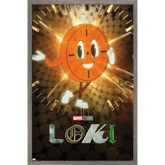 Marvel Loki - Miss Minutes One Sheet Wall Poster, 14.725" x 22.375", Framed
