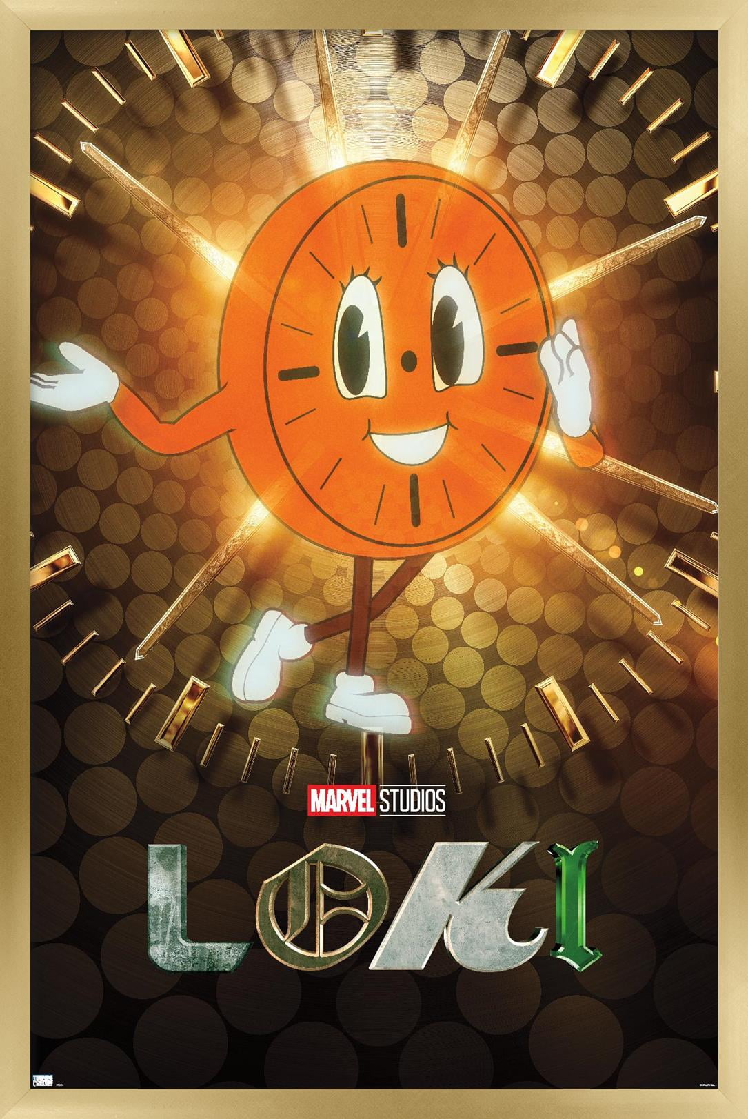 Marvel Loki - Miss Minutes One Sheet Wall Poster, 14.725" x 22.375", Framed