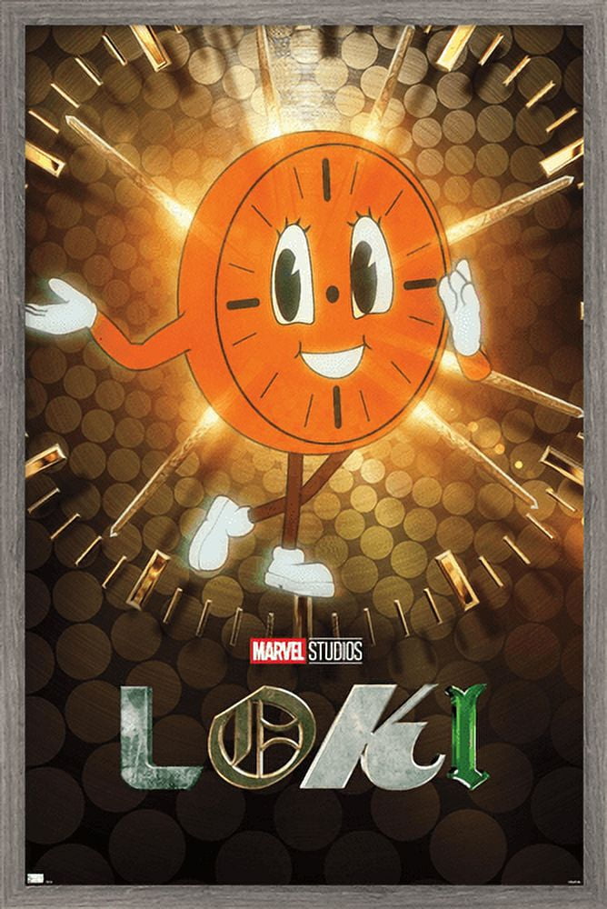 Marvel Loki - Miss Minutes One Sheet Wall Poster, 22.375" x 34", Framed