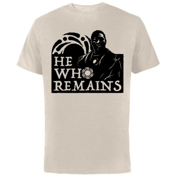 Marvel Loki Only He Who Remains - Short Sleeve Cotton T-Shirt for Adults - Customized-Natural