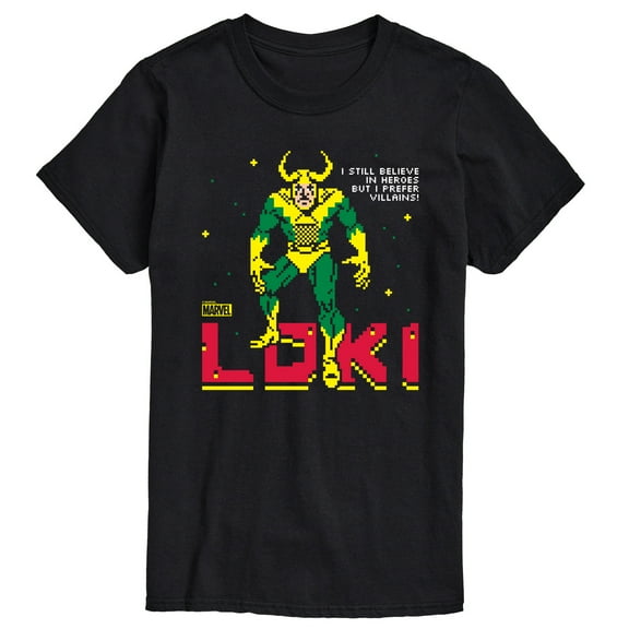 Marvel Loki - Pixelated - Men's Short Sleeve Graphic T-shirt