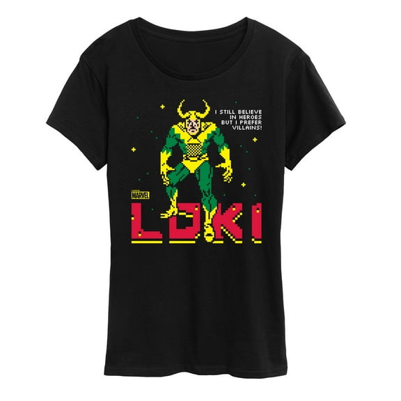 Marvel Loki - Pixelated - Women's Short Sleeve Graphic T-shirt