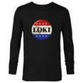 thumbnail image 1 of Marvel Loki President Loki Button - Long Sleeve T-Shirt for Men - Customized-Black, 1 of 5