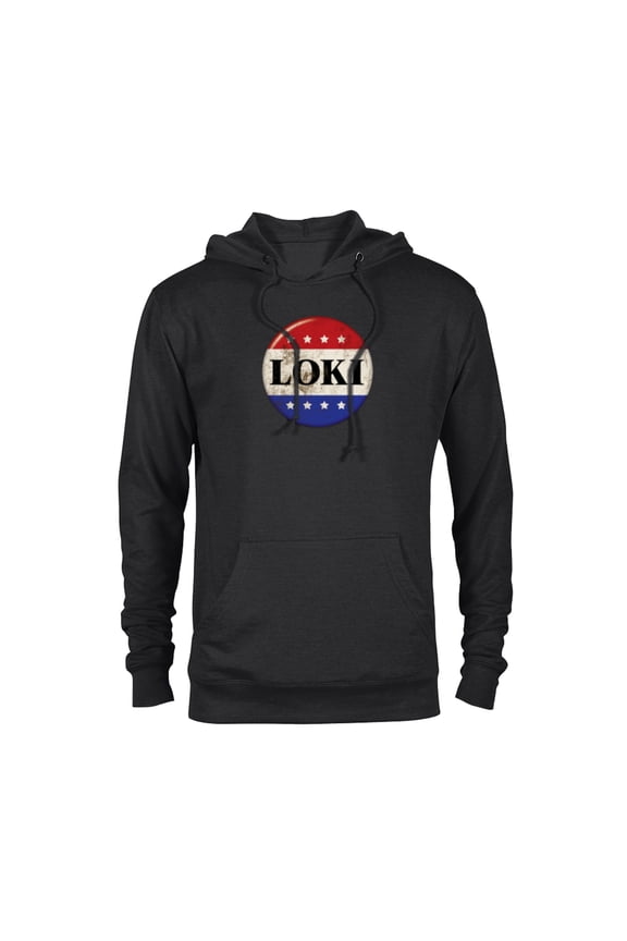 Loki President Loki Button - Pullover Hoodie for Adults - Customized-Black